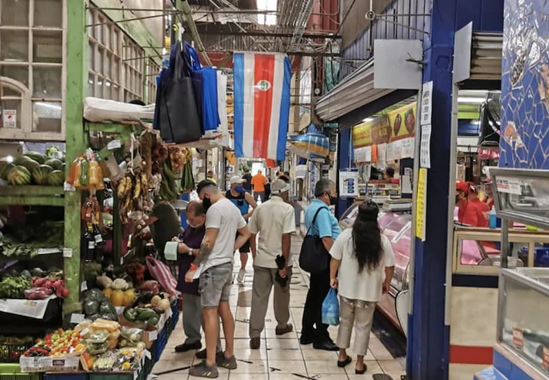 Un mercado en San José, Costa Rica.