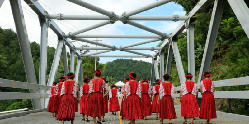 Puente tipo Warren, similar al que instalarán en la frontera Honduras-Guatemala.
