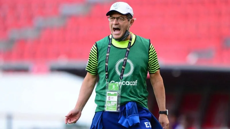 Hugo Perez El Salvador Head Coach during the game El Salvador vs Haiti, corresponding to Group B of the Concacaf Mens Olympic Qualifying 2020, at Jalisco Stadium, on March 25, 2021.Hugo Perez Director Tecnico de El Salvador durante el partido El Salvador vs Haiti, correspondiente al Grupo B del campeonato Preolimpico de Concacaf Guadalajara 2020, en el Estadio Jalisco, el 25 de Marzo de 2021. (Photo by Isaac Ortiz / 623 / Mexsport via AFP)
