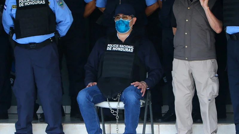 Juan Orlando Hernández, expresidente de Honduras, extraditado en 2022 a EEUU.
