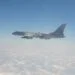 Un bombardero chino sobrevuela el espacio aéreo taiwanés recientemente.