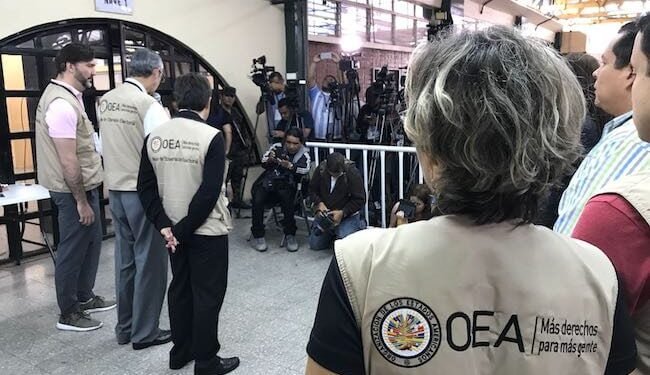 OEA despliega 91 observadores electorales para elecciones guatemaltecas