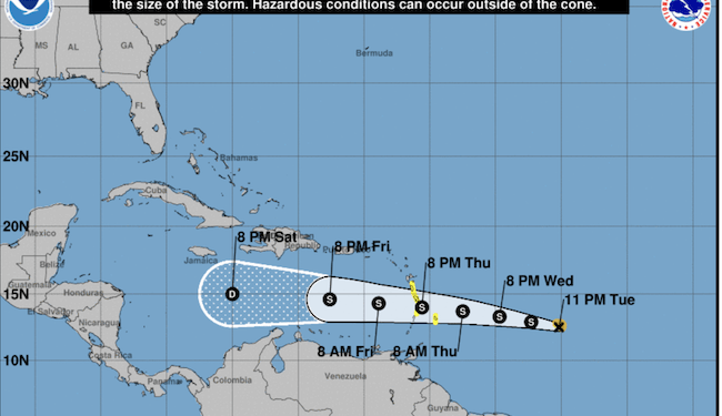 Tormenta tropical Brett parece dirigirse a Centroamérica