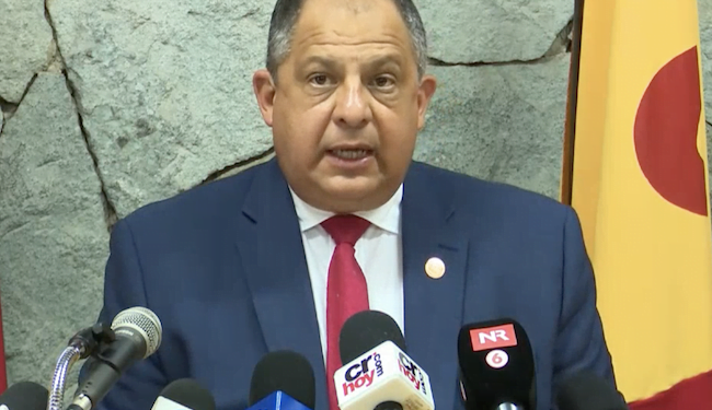 Acusan a expresidente costarricense por delito contra la hacienda pública