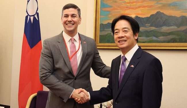El vicepresidente de Taiwán asistirá a la toma de posesión de presidente paraguayo