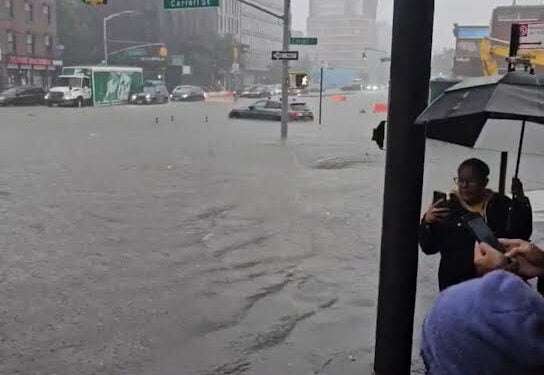 Nueva York en emergencia y bajo el agua