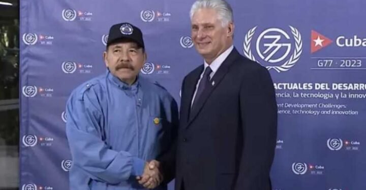 Dictador Daniel Ortega vuela a Cuba para reunión del G77 más China