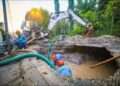 Enorme fuga deja sin agua potable a gran parte del área metropolitana de San Salvador