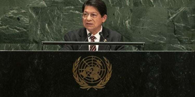 Canciller de Daniel Ortega clama en la ONU contra sanciones a la dictadura de Nicaragua