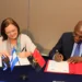 La canciller salvadoreña Alexandra Hill y el canciller de Angola, Teté Antonio,  firmaron un Comunicado Conjunto para el Establecimiento de Relaciones Diplomáticas entre ambos países.