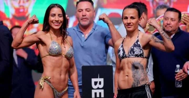 La boxeadora tica Yokasta Valle defiende sus títulos mundiales ante la chapina María Santizo