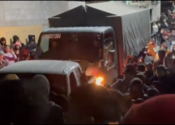 Tensión en Totonicapán ante ingreso de convoy del Ejército de Guatemala