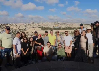 El grupo de costarricenses en Israel.
