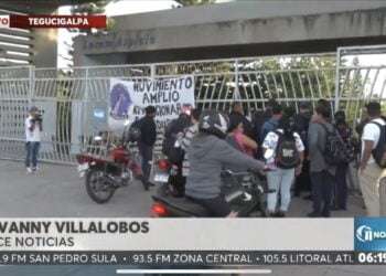 Universidad Nacional de Honduras amanece tomada por presuntos estudiantes