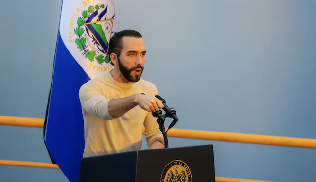 Bukele confirma que inscribirá su candidatura a la reelección presidencial