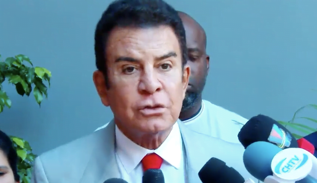 Nasralla denuncia intención de disolver congreso hondureño