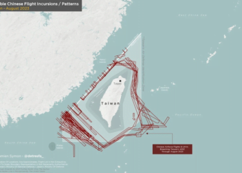 Incursiones de aviones chinos a Taiwán subieron 42% en septiembre