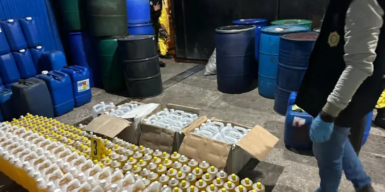 Desmantelan narcolaboratorio en zona 12 de la Ciudad de Guatemala