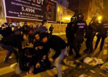 Protestas en Madrid contra el acuerdo de amnistía del PSOE y partido independentista de Cataluña