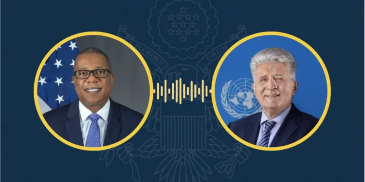 Subsecretario de Estado Nichols habla de Guatemala con delegado político de la ONU