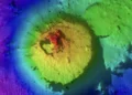 Imagen del monte Submarino de 1,600 metros de altura descubierto en aguas del Pacífico de Guatemala./Fotos Schmidt Ocean Institute
