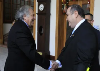 Secretario de la OEA se reúne con presidente Giammattei en Guatemala