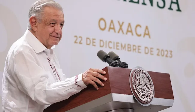 Andrés Manuel López Obrador, presidente de México, en conferencia de prensa este viernes 22 de diciembre.