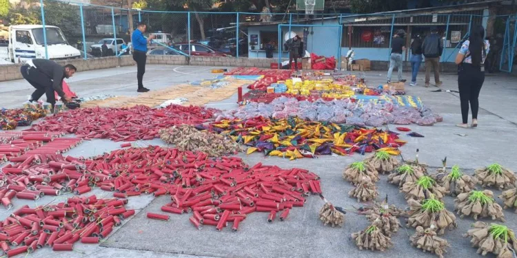 Decomisan más de $60 mil en pólvora en Distrito Central de Honduras que es libre de pirotecnia