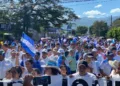 Nutrida marcha de opositores en Yoro exige a presidenta una “mejor Honduras”