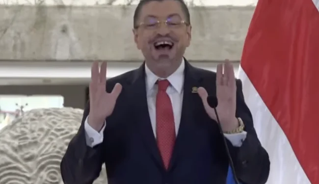Rodrigo Chaves, presidente de Costa Rica.