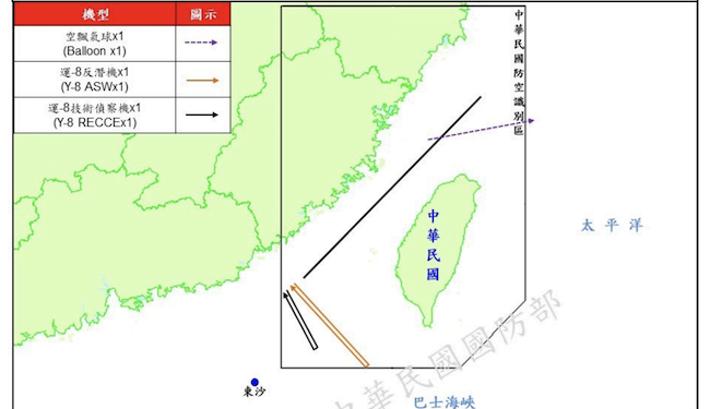 China aumenta la incursión de globos sobre Taiwán a días de las elecciones