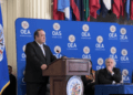 Giammattei señala en la OEA a Bernardo Arévalo por “desmán” de protestas y arremete contra EEUU