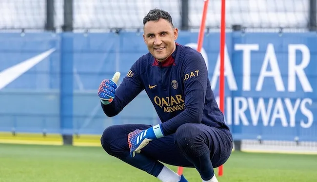 El costarricense Keylor Navas vuelve a los entrenamientos tras recuperarse de lesión