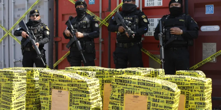 Sube a 605 kilos la cocaína decomisada en Guatemala procedente de Costa Rica