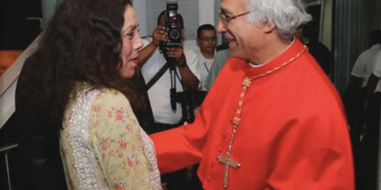 Elogios de la codictadora de Nicaragua a cardenal Brenes despiertan suspicacias en el Vaticano
