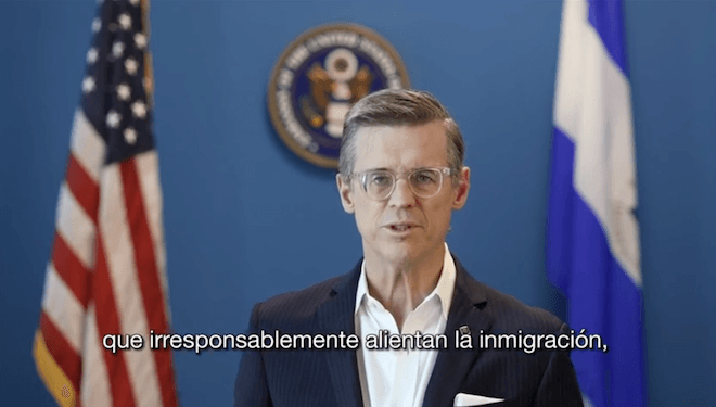 EEUU critica a dictadura de Nicaragua por alentar migración irregular