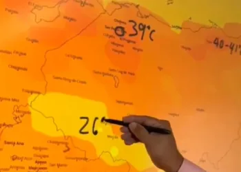 temperaturas de 45 grados