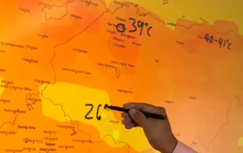 temperaturas de 45 grados