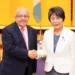 Los ministros de Relaciones Exteriores de Japón y Guatemala se reunieron este miércoles en Tokio.