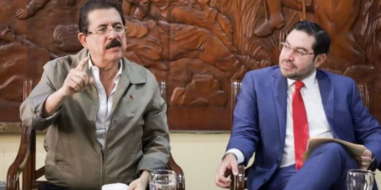 Precandidato presidencial oficialista hondureño y Mel Zelaya discuten en redes sociales sobre fondos del partido