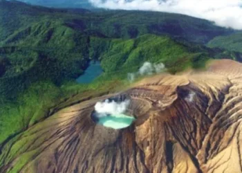El volcán Rincón de la vieja, en el norte de Costa Rica.