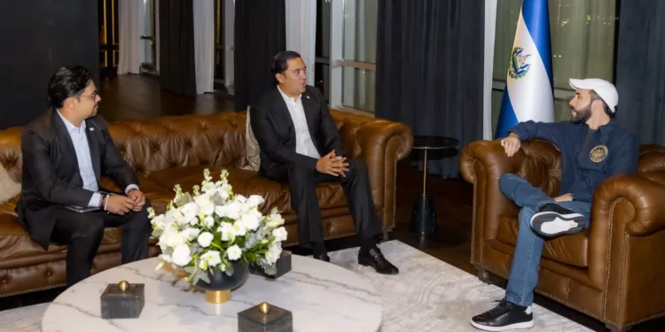 Hijo de presidenta hondureña comparte fotos de una reunión con Nayib Bukele