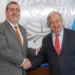 Presidente de Guatemala y secretario de la ONU hablan de democracia y combate a la corrupción
