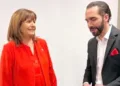 Ministra de Seguridad de Argentina llega a El Salvador para reunirse con Bukele