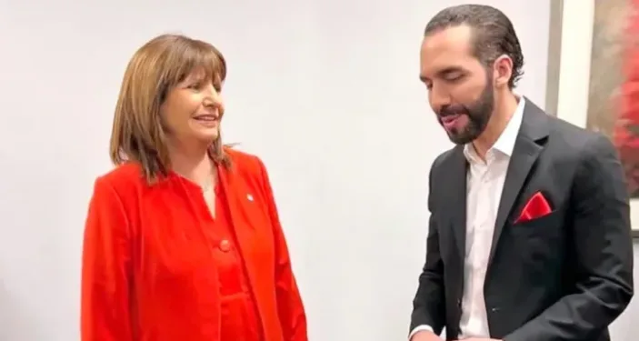 Ministra de Seguridad de Argentina llega a El Salvador para reunirse con Bukele