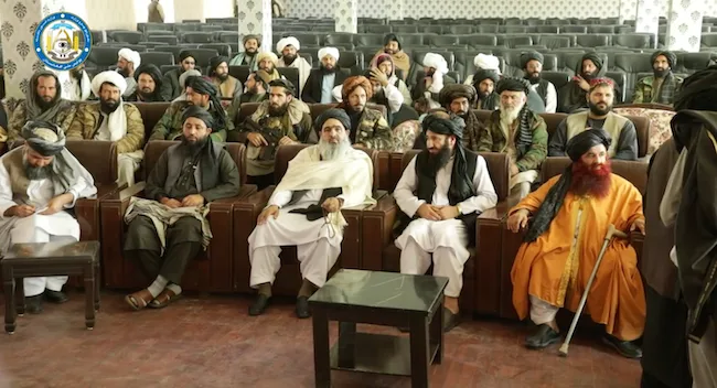 Imagen de archivo de dirigentes talibanes.