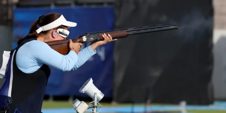 Adriana Ruano, atleta guatemalteca, medalla de oro y récord olímpico en París 2024 en tiro.