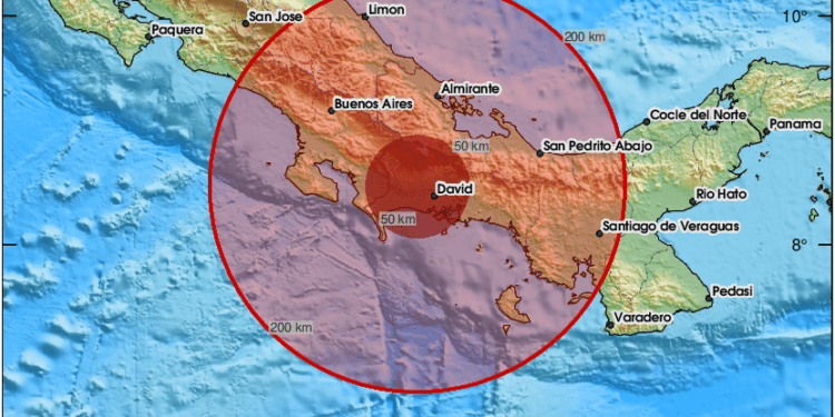 Sismo de 5.9 grados sacude Panamá y deja daños en la provincia de Chiriquí