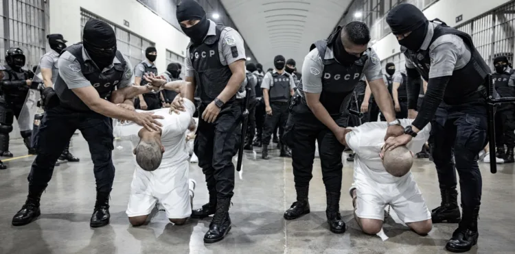 El Salvador recibe a 238 prisioneros miembros del Tren de Aragua y 23 de la MS-13 enviados por EEUU