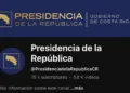 Confirman ataque cibernético a la cuenta de YouTube de la Presidencia de Costa Rica